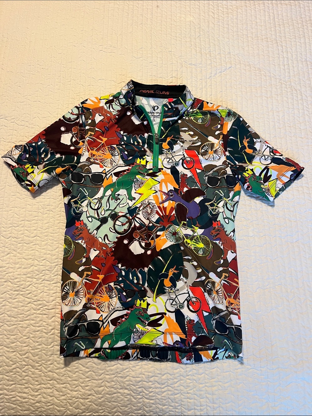Pearl Izumi Kid’s Colorful Graphic Short Sleeve Cycling Jersey
